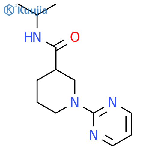 3-Piperidinecarboxamide,N-(1-methylethyl)-1-(2-pyrimidinyl)- structure