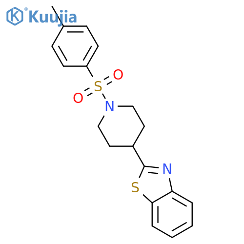 2-{1-(4-Methylphenyl)sulfonyl-4-piperidinyl}-1,3-benzothiazole structure