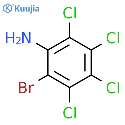 BENZENAMINE, 2-BROMO-3,4,5,6-TETRACHLORO- structure