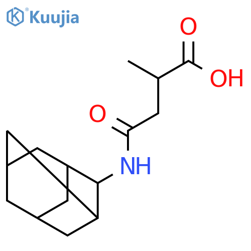 BUTANOIC ACID, 2-METHYL-4-OXO-4-(TRICYCLO[3.3.1.13,7]DEC-2-YLAMINO)- structure