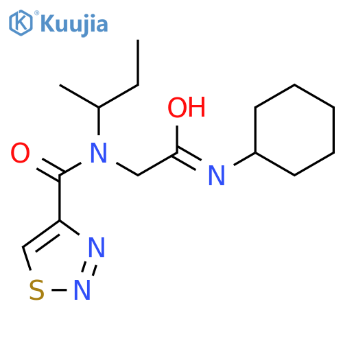 1,2,3-Thiadiazole-4-carboxamide,N-[2-(cyclohexylamino)-2-oxoethyl]-N-(1-methylpropyl)-(9CI) structure