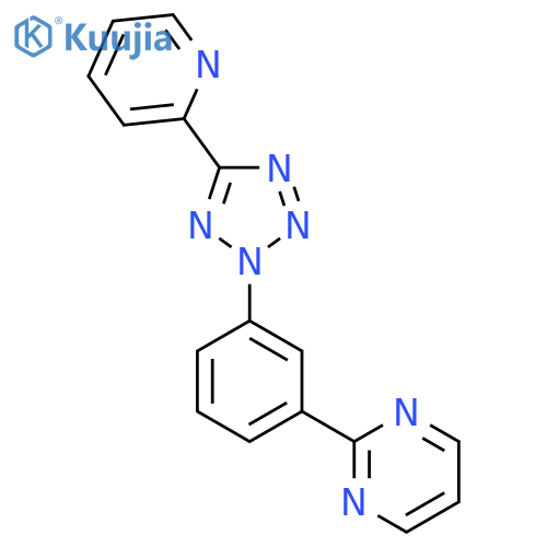 PYRIMIDINE, 2-[3-[5-(2-PYRIDINYL)-2H-TETRAZOL-2-YL]PHENYL]- structure