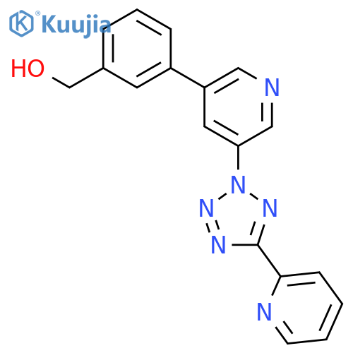 BENZENEMETHANOL, 3-[5-[5-(2-PYRIDINYL)-2H-TETRAZOL-2-YL]-3-PYRIDINYL]- structure
