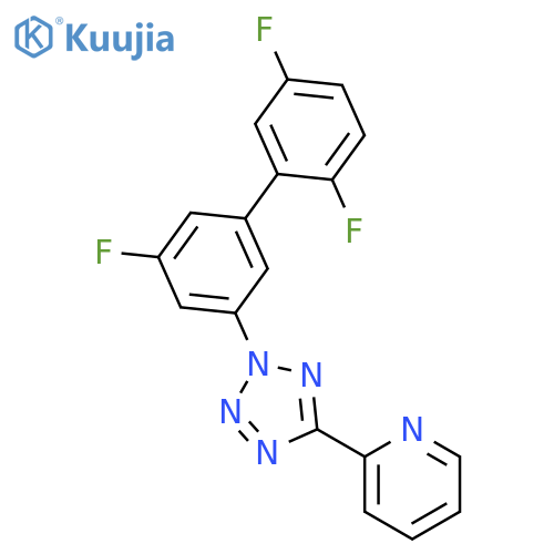 Pyridine, 2-[2-(2',5,5'-trifluoro[1,1'-biphenyl]-3-yl)-2H-tetrazol-5-yl]- structure