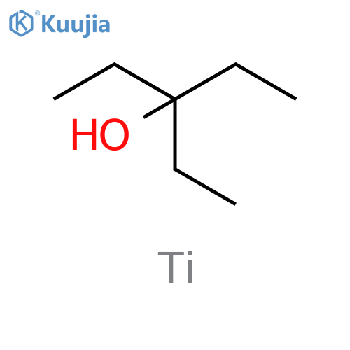 3-Pentanol, 3-ethyl-, titanium(4+) salt (4:1) structure