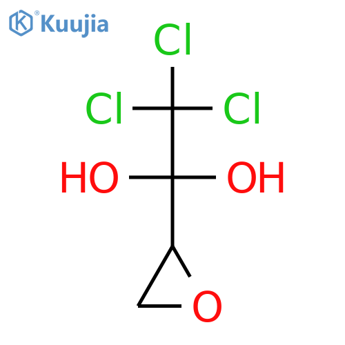 1,1-Ethanediol, 2,2,2-trichloro-1-oxiranyl- structure