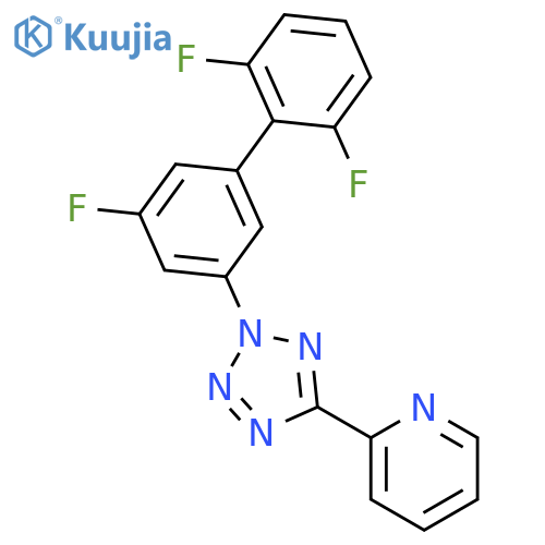 Pyridine, 2-[2-(2',5,6'-trifluoro[1,1'-biphenyl]-3-yl)-2H-tetrazol-5-yl]- structure