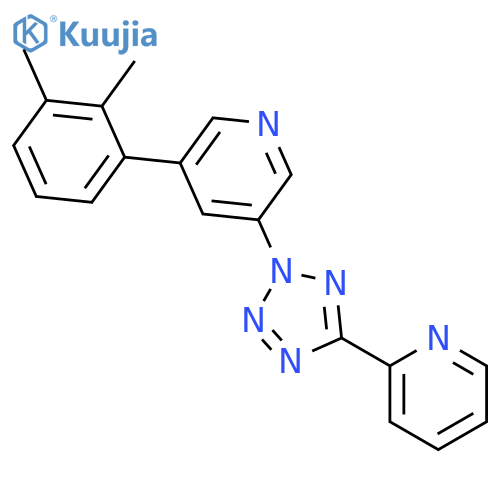 Pyridine, 3-(2,3-dimethylphenyl)-5-[5-(2-pyridinyl)-2H-tetrazol-2-yl]- structure