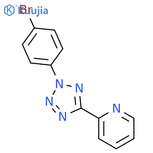 PYRIDINE, 2-[2-(4-BROMOPHENYL)-2H-TETRAZOL-5-YL]- structure