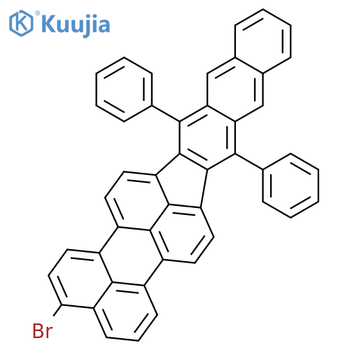 Naphth[2',3':5,6]indeno[1,2,3-cd]perylene, 3-bromo-9,16-diphenyl- structure