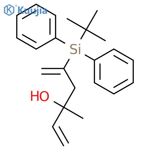 1,5-Hexadien-3-ol, 5-[(1,1-dimethylethyl)diphenylsilyl]-3-methyl- structure