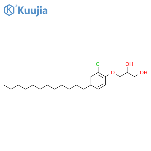 1,2-Propanediol, 3-(2-chloro-4-dodecylphenoxy)- structure