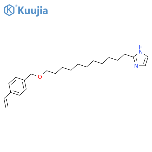 1H-Imidazole, 2-[11-[(4-ethenylphenyl)methoxy]undecyl]- structure