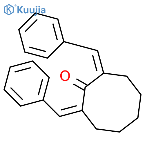 Cyclooctanone, 2,8-bis(phenylmethylene)-, (E,E)- structure