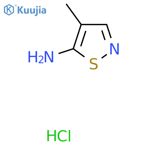 4-Methyl-1,2-thiazol-5-amine;hydrochloride structure