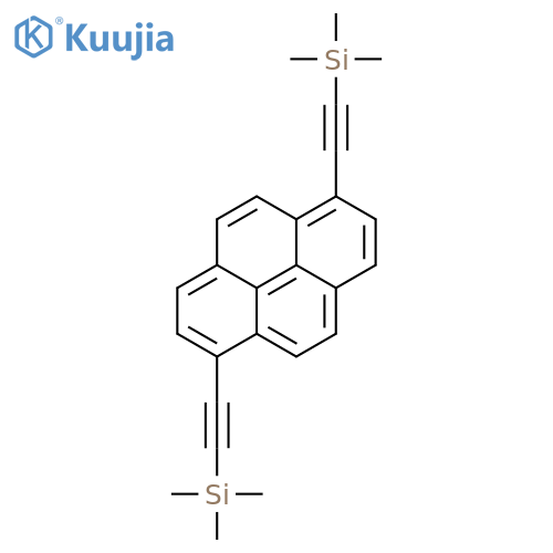 Silane, (1,6-pyrenediyldi-2,1-ethynediyl)bis[trimethyl- structure