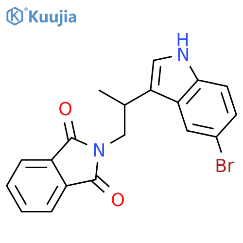 1H-Isoindole-1,3(2H)-dione, 2-[2-(5-bromo-1H-indol-3-yl)propyl]- structure