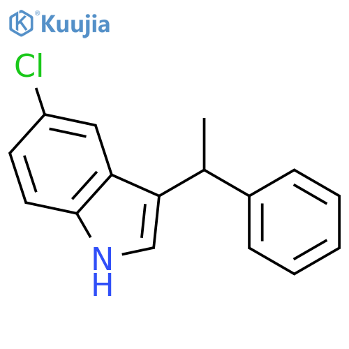 1H-Indole, 5-chloro-3-(1-phenylethyl)- structure
