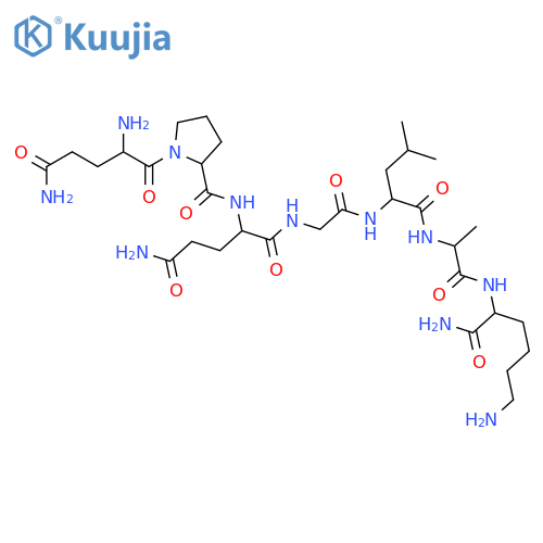 L-Lysinamide, L-glutaminyl-L-prolyl-L-glutaminylglycyl-L-leucyl-L-alanyl- structure
