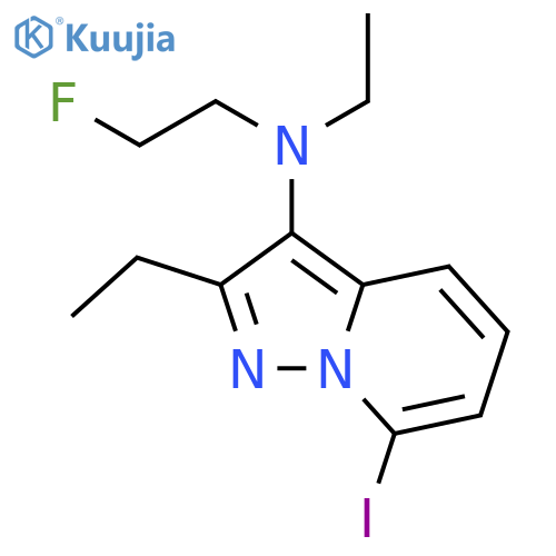 Pyrazolo[1,5-a]pyridin-3-amine, N,2-diethyl-N-(2-fluoroethyl)-7-iodo- structure