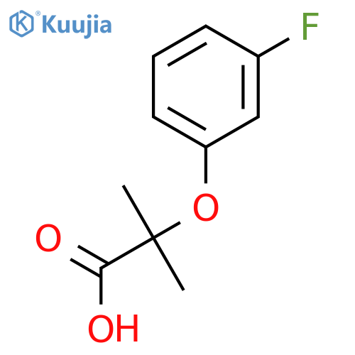 2-(3-Fluorophenoxy)-2-methylpropanoic acid structure