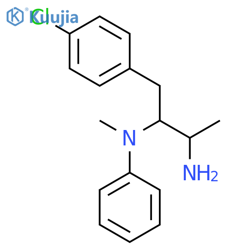 2,3-Butanediamine, 1-(4-chlorophenyl)-N2-methyl-N2-phenyl- structure