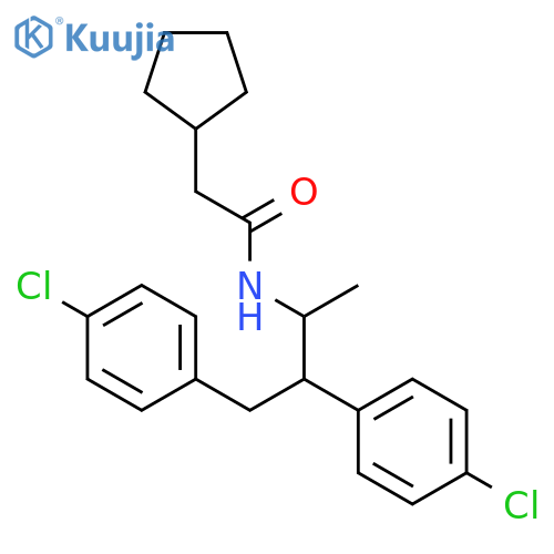 CYCLOPENTANEACETAMIDE, N-[2,3-BIS(4-CHLOROPHENYL)-1-METHYLPROPYL]- structure