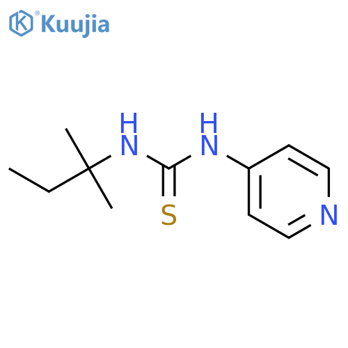 THIOUREA, N-(1,1-DIMETHYLPROPYL)-N'-4-PYRIDINYL- structure