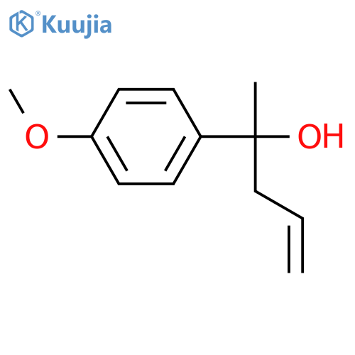 2-(4-methoxyphenyl)pent-4-en-2-ol structure