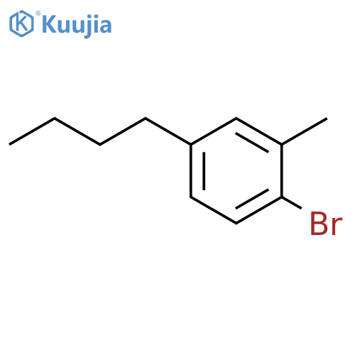 Benzene, 1-bromo-4-butyl-2-methyl- structure