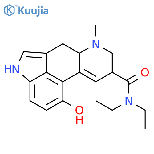 (8beta)-N,N-diethyl-12-hydroxy-6-methyl-9,10-didehydroergoline-8-carboxamide structure