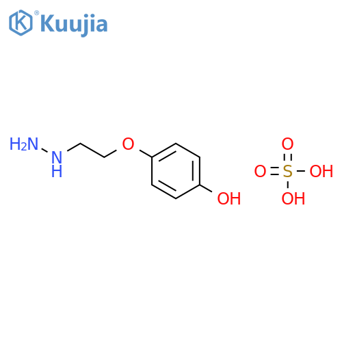 4-(2-hydrazinylethoxy)phenol;sulfuric Acid structure
