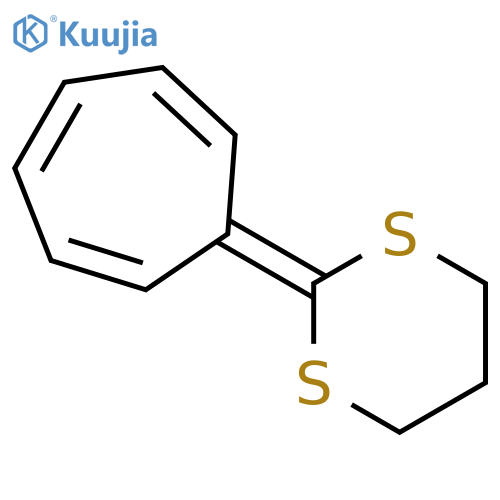 1,3-Dithiane, 2-(2,4,6-cycloheptatrien-1-ylidene)- structure