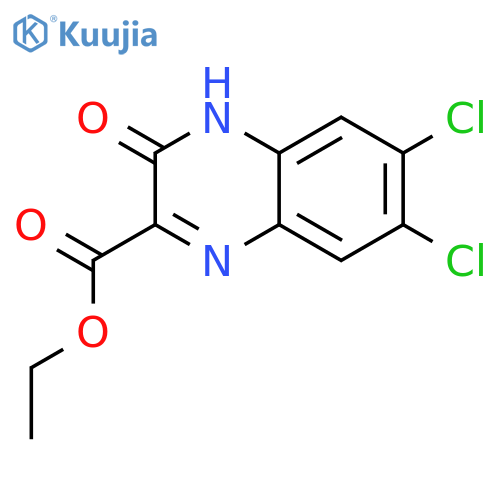 Ethyl 6,7-Dichloro-3,4-dihydro-3-oxo-2-quinoxalinecarboxylate structure