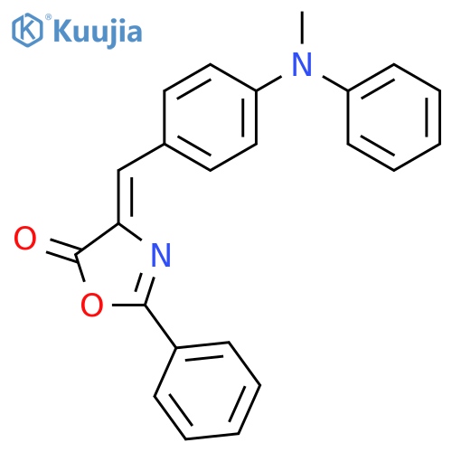 (4Z)-4-{4-[methyl(phenyl)amino]benzylidene}-2-phenyl-1,3-oxazol-5(4H)-one structure