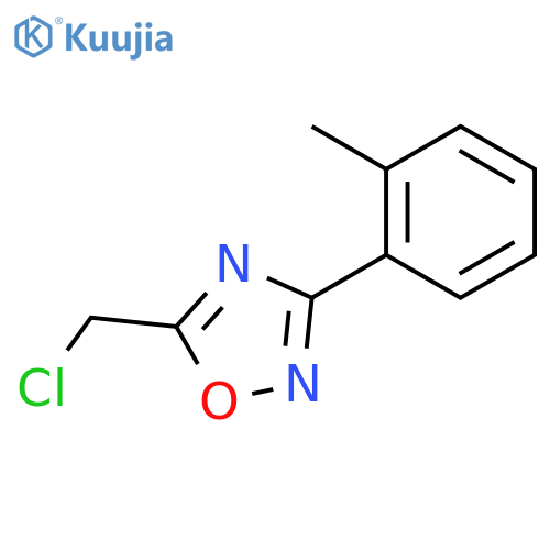 5-(chloromethyl)-3-(2-methylphenyl)-1,2,4-oxadiazole structure