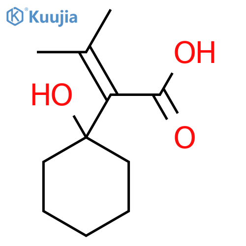 Cyclohexaneacetic acid, 1-hydroxy-α-(1-methylethylidene)- structure