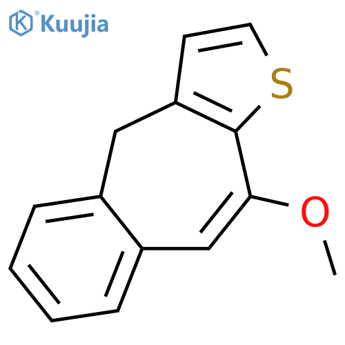 4H-Benzo[4,5]cyclohepta[1,2-b]thiophene, 10-methoxy- structure