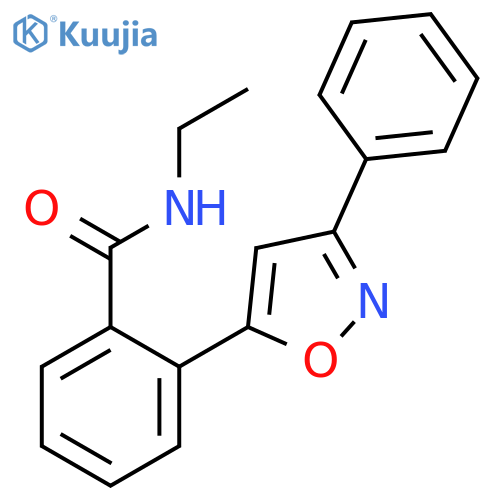 Benzamide, N-ethyl-2-(3-phenyl-5-isoxazolyl)- structure