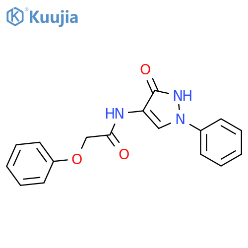 N-(3-Oxo-1-phenyl-2,3-dihydro-1H-pyrazol-4-yl)-2-phenoxyacetamide structure