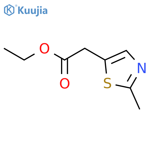 ethyl 2-(2-methyl-1,3-thiazol-5-yl)acetate structure