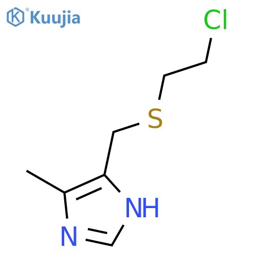 4-{[(2-Chloroethyl)sulfanyl]methyl}-5-methyl-1H-imidazole structure