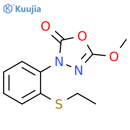 1,3,4-Oxadiazol-2(3H)-one, 3-[2-(ethylthio)phenyl]-5-methoxy- structure