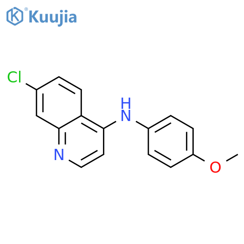 7-chloro-N-(4-methoxyphenyl)quinolin-4-amine structure