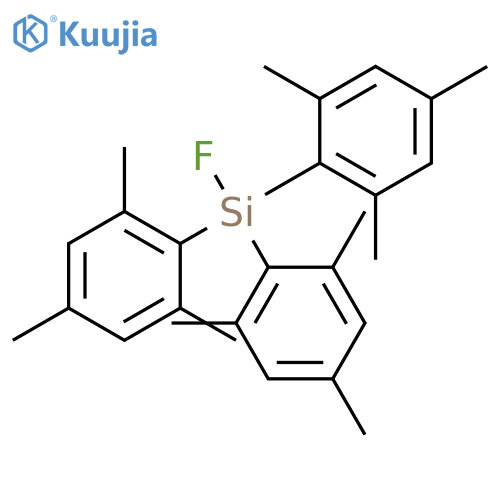 Silane, fluorotris(2,4,6-trimethylphenyl)- structure