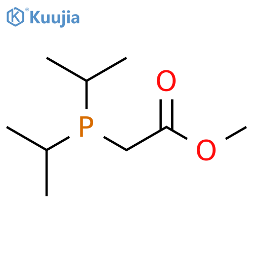 Acetic acid, [bis(1-methylethyl)phosphino]-, methyl ester structure