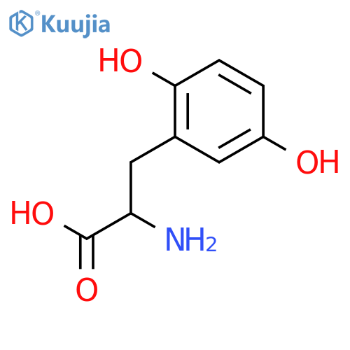 (R)-2-Amino-3-(2,5-dihydroxyphenyl)propanoic acid structure