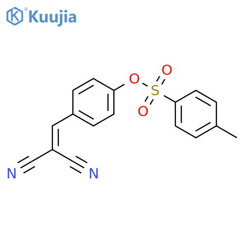 Propanedinitrile, [[4-[[(4-methylphenyl)sulfonyl]oxy]phenyl]methylene]- structure