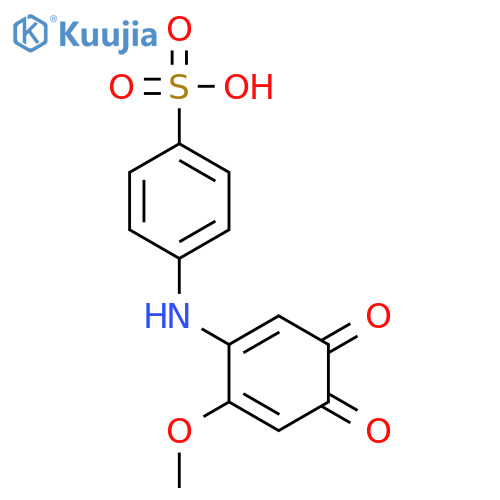 Benzenesulfonic acid,4-[(6-methoxy-3,4-dioxo-1,5-cyclohexadien-1-yl)amino]- structure