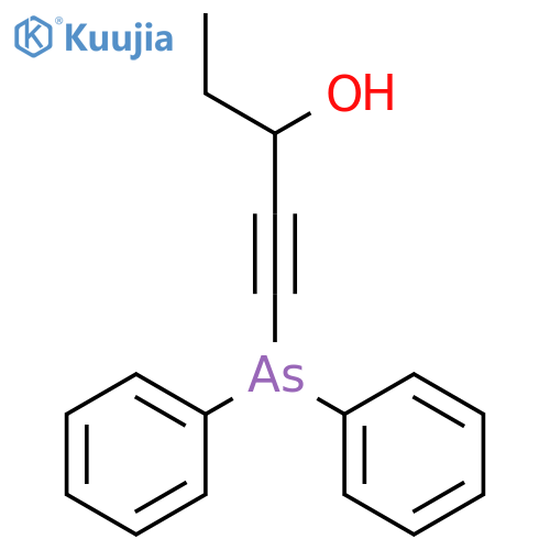 1-PENTYN-3-OL, 1-(DIPHENYLARSINO)- structure